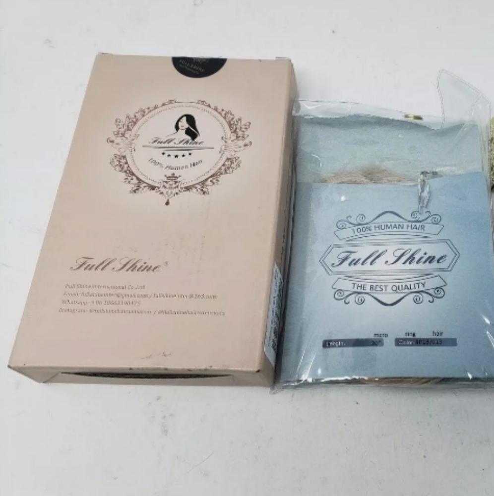 FULL SHINE 100% HUMAN HAIR EXTENSIONS 20" #P18/613